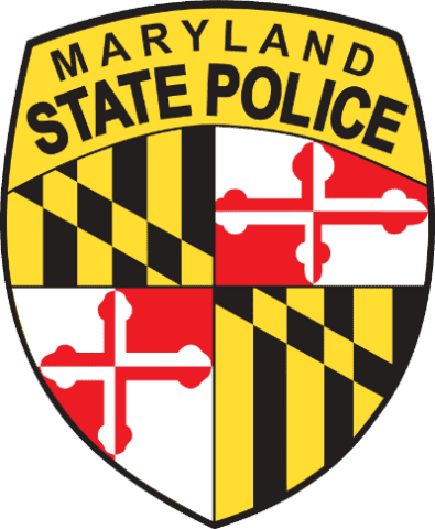Maryland State Police logo.